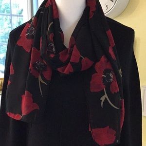 Long Silk scarf. Unknown name. No tags.